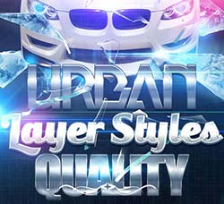 PS图层样式－10个金属风格的文本样式：Urban Premium Styles
